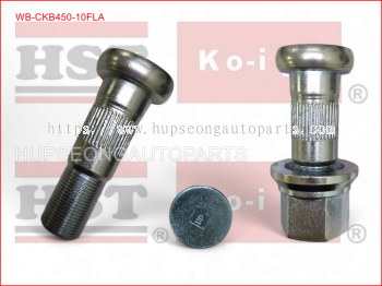 NISSAN CKB450- CKB457 JA450 ISO FRONT LEFT HAND WHEEL BOLT WITH NUT #LEFT HAND (WB-CKB450-10FLA)