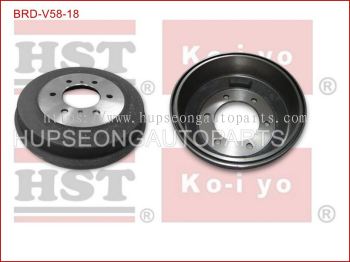 DAIHATSU DV58 42431-87306 #FRONT & REAR BRAKE DRUM #6 HOLE ( BRD-V58-18 )