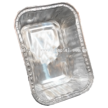 Aluminium Foil Tray / Baking Foil Tray / Cake Container Foil / Door Gift Foil Tray Come with Lid Code 984519 Size 100 x 75 x 33 (H) (5PCS/ 10PCS/ 20PCS /30 PCS)