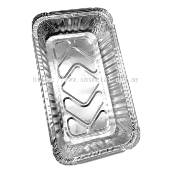 AMS Aluminium Foil Tray with Lid Cover 5 Pcs Code1650 4573-P Disposable Cake Container Bekas Aluminium Bakeware