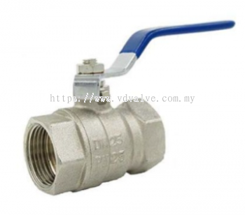 AT8101 AUTOMA Nickel Plated Brass 2-PC Body Ball Valve PN25 Thread End