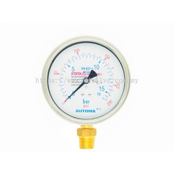 AG50 Semi Stainless Steel Type AUTOMA Pressure Gauge