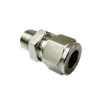 VEELOK SS316L Twin Ferrule Stainless Steel Male Compression Fitting