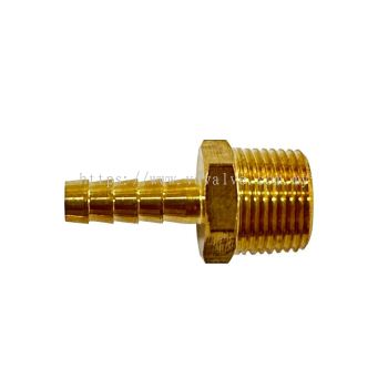 Premium Brass Hose Connector | Single Tail Barb Fitting | Durable and Versatile