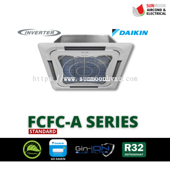 COMMERCIAL AIRCON DAIKIN INSTALLATION CEILING CASSETTE R32 STANDARD INVERTER (FCFC-A SERIES) WIFI - RAWANG, SELANGOR