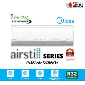 MIDEA AIR CONDITIONER AIRSTILL SERIES 1.5HP (MSFAAU-12CRFN8) INVERTER WITH NEW TECHNOLOGY FOR RESIDENTIAL & COMMERCIAL  