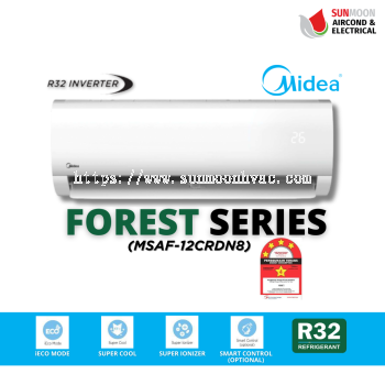 12,000 BTU COOLING CAPACITY FOREST INVERTER R32 WALL MOUNTED MIDEA AIR CONDITIONER - MALAYSIA