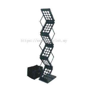 Metal Brochure Stand / Zig Zag Stand / Newspaper Magazine Stand