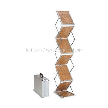 Wood Brochure Stand / Zig Zag Stand / Newspaper Magazine Stand