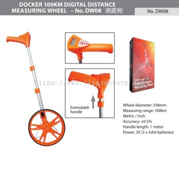 DOCKER 100KM DIGITAL DISTANCE MEASURING WHEEL DW08