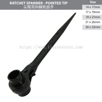 RATCHET SPANNER POINTED TIP