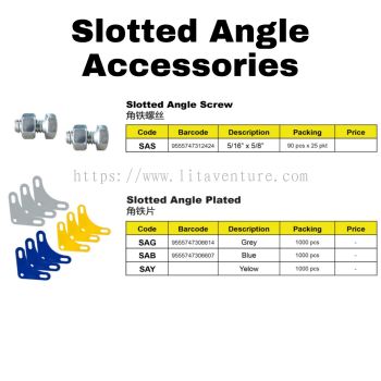 SLOTTED ANGLE ACCESSORIES SCREW BRACKET