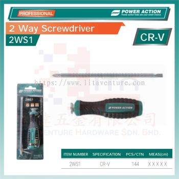 POWER ACTION 2 WAY SCREWDRIVER 2WS1