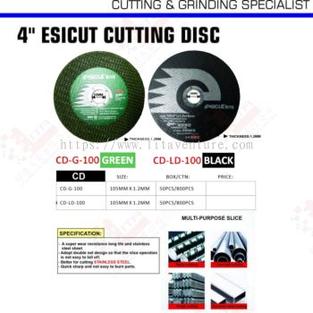 4'' ESICUT CUTTING DISC CDG100 CDLD100