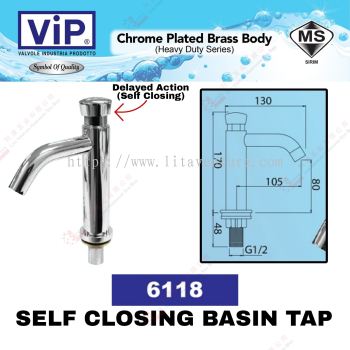 VIP BRAND  SELF CLOSING BASIN TAP - 6118