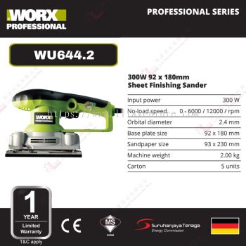 WORX BRAND SHEET FINISHING SANDER - WU644.2