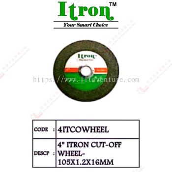 ITRON BRAND 4'' CUT OFF WHEEL - 4ITCOWHEEL