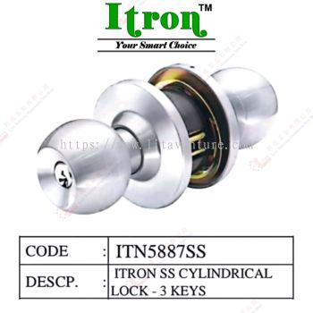 ITRON BRAND CYLINDRICAL LOCK - ITN5887SS