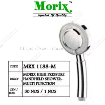 MORIX BRAND MORIX HIGH PRESSURE HANDHELD SHOWER MULTIFUNCTION - MRX1188M