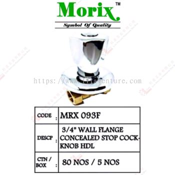MORIX BRAND WALL FLANGE CONCEALED STOP COCK KNOB HANDLE - MRX093F