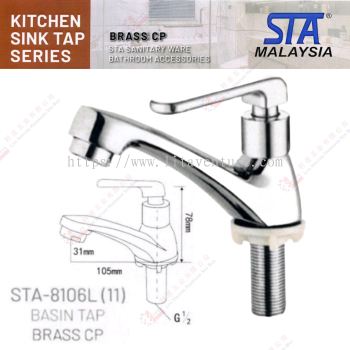 STA BRAND  BASIN TAP BRASS CP - STA8106L11