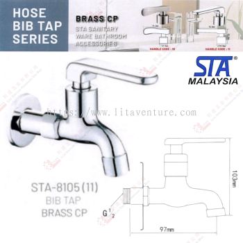 STA BRAND  BIB TAP BRASS CP - STA810511