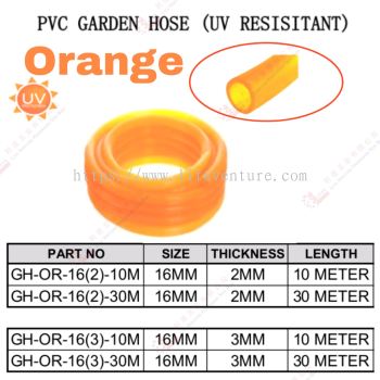 PVC GARDEN HOSE - GHOR16210M GHOR16230M GHOR16310M GHOR16330M