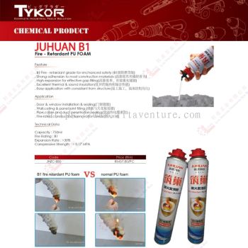 TYKOR BRAND B1 FIRE RETARDANT PU FOAM - JHZC850
