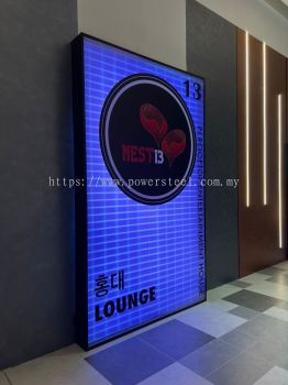 Customize/ LED signage/ Front lit/ Metal Structure Box up/ Cut out sticker