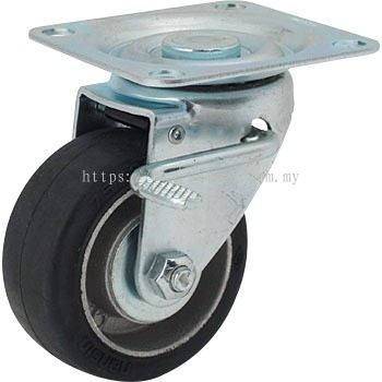 NANSIN MEDIUM DUTY CASTOR C/W RUBBER WHEEL (JAPAN)