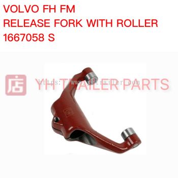 CLUTCH RELEASE FORK WITH ROLLER