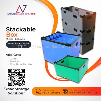 PP Hollow Corrugated Stackable Box 