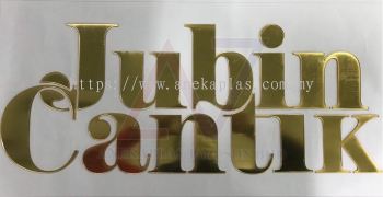 Pemotongan Laser Cut Acrylic Gold Mirror
