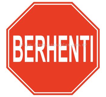 Papan Tanda BERHENTI (STOP Road Signage) Code AR0001