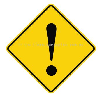 Papan Tanda Awas (Caution Road Signage) Code: AW0001