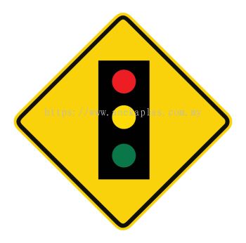 Papan Tanda Lampu isyarat di hadapan (Traffic Light Road Signage) Code: AW0037