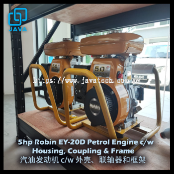 5hp Robin EY-20D Petrol Engine c/w Housing, Coupling & Frame