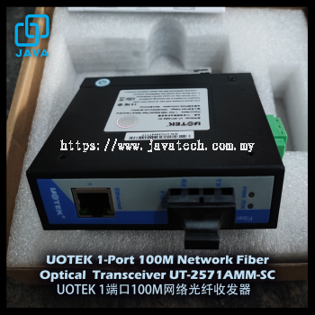 UOTEK 1-Port 100M Network Fiber Optical  Transceiver