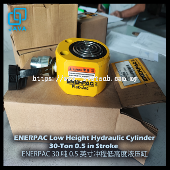 ENERPAC 30-Ton 0.5 in Stroke Low Height Hydraulic Cylinder