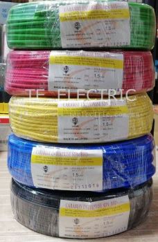 CARAMAY 1.5MM PVC CABLE CARAMAY 1.5MM PVC INSULATED CABLE PURE COPPER (SIRIM APPROVED)