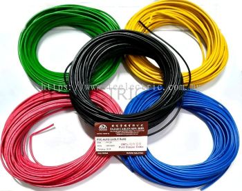 (30M) FAJAR 44/0.26 MM PVC AUTO CABLE CAR LORRY AUTOMOTIVE FULL COPPER BLUE / RED / GREEN / YELLOW / BLACK