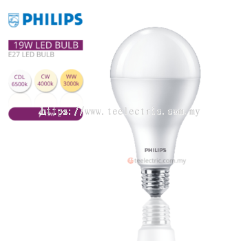 PHILIPS 19W E27 LED BULB A80 240V HIGH LUMEN LIGHT DAYLIGHT / WARMWHITE