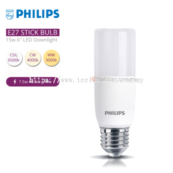 PHILIPS LED STICK BULB E27 7.5W / 9.5W / 11W READY STOCK 6500K / 3000K DAYLIGHT WARMWHITE