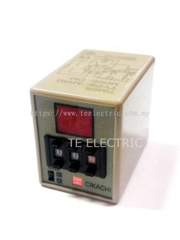 CIKACHI AH3D-DM DOUBLE CONTACT MULTI RANGE DIGITAL TIMER CKC SINGLE PHASE 240VAC 0.01S...990H 8 PIN