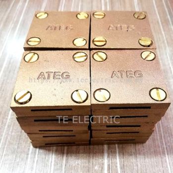 ATEG SQUARE COPPER TAPE CLAMP 25MM X 3MM COPPER TEST BOND SQUARE STG253