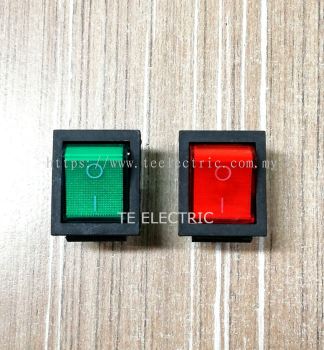 4T ROCKER SWITCH RED GREEN 15A 250V 4T POWER SWITCH