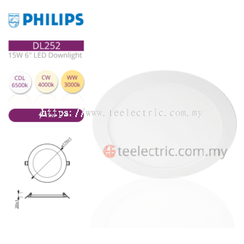 PHILIPS MESON 59466 17W 6" LED PANEL LIGHT ROUND 6500K DAYLIGHT DOWN LIGHT CEILING LIGHT