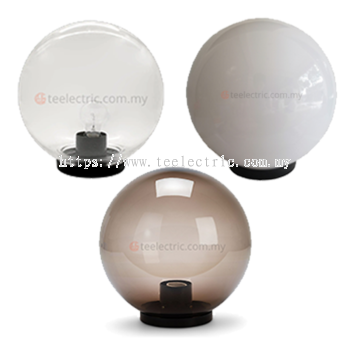 ITALY GLOBE LIGHT FITTING 8"/ 10"/ 12"/ 16"/ 20"/ 24" (CLEAR/ SMOKE/ OPAL)