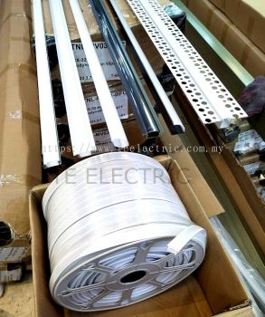 PVC / ALUMINUM PROFILE CASING FOR LED STRIP BLACK / SILVER ( 3M ) PER PC