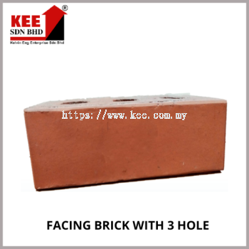 FACING BRICK WITH 3 HOLE